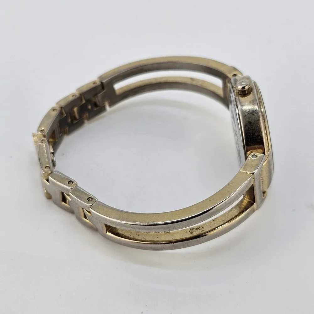 Anne Klein Women's Watch 28MM Gold Dial Gold Bracelet Bands 5.75